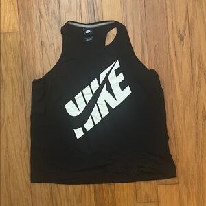 Nike Black and White Logo Tank